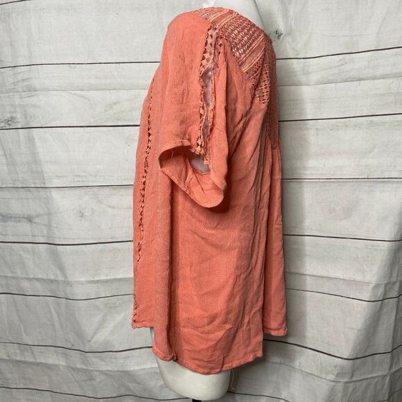 Torrid peach top split shoulder size 1 14 16 - Picture 5 of 6